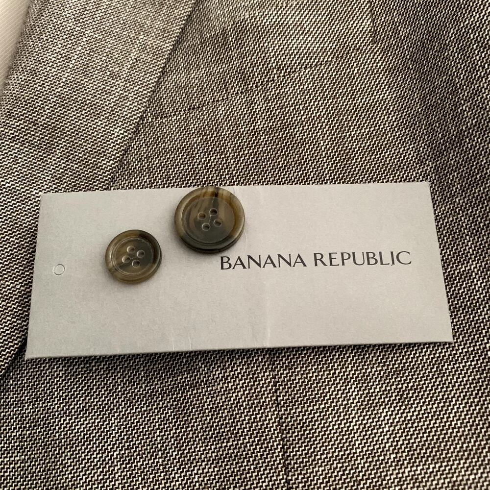 Banana Republic Cotton Blend Blazer Sport Coat Slim Fit Size 40R - Picture 7 of 15
